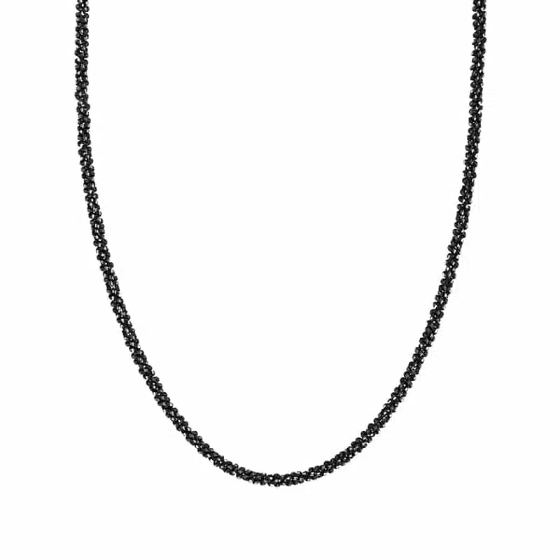 Basickette „Twisted“ rhodiniert aus 925er Sterling Silber