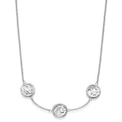 Kette Flavia 3er Münze 925 Sterling Silber