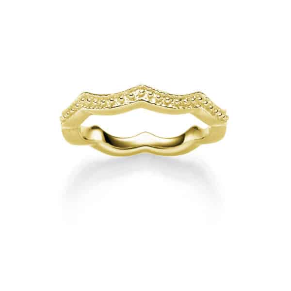 Ring "Acacia" aus 925 Sterling Silber, goldplattiert