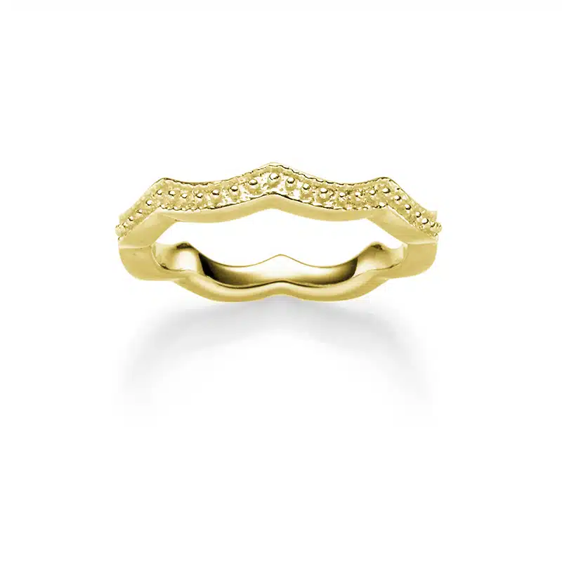 Ring "Acacia" aus 925 Sterling Silber, goldplattiert