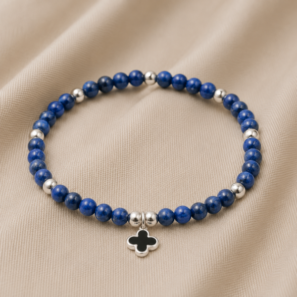 Kugelarmband "Portofino" Edelstein mit 925 Sterling Silber
