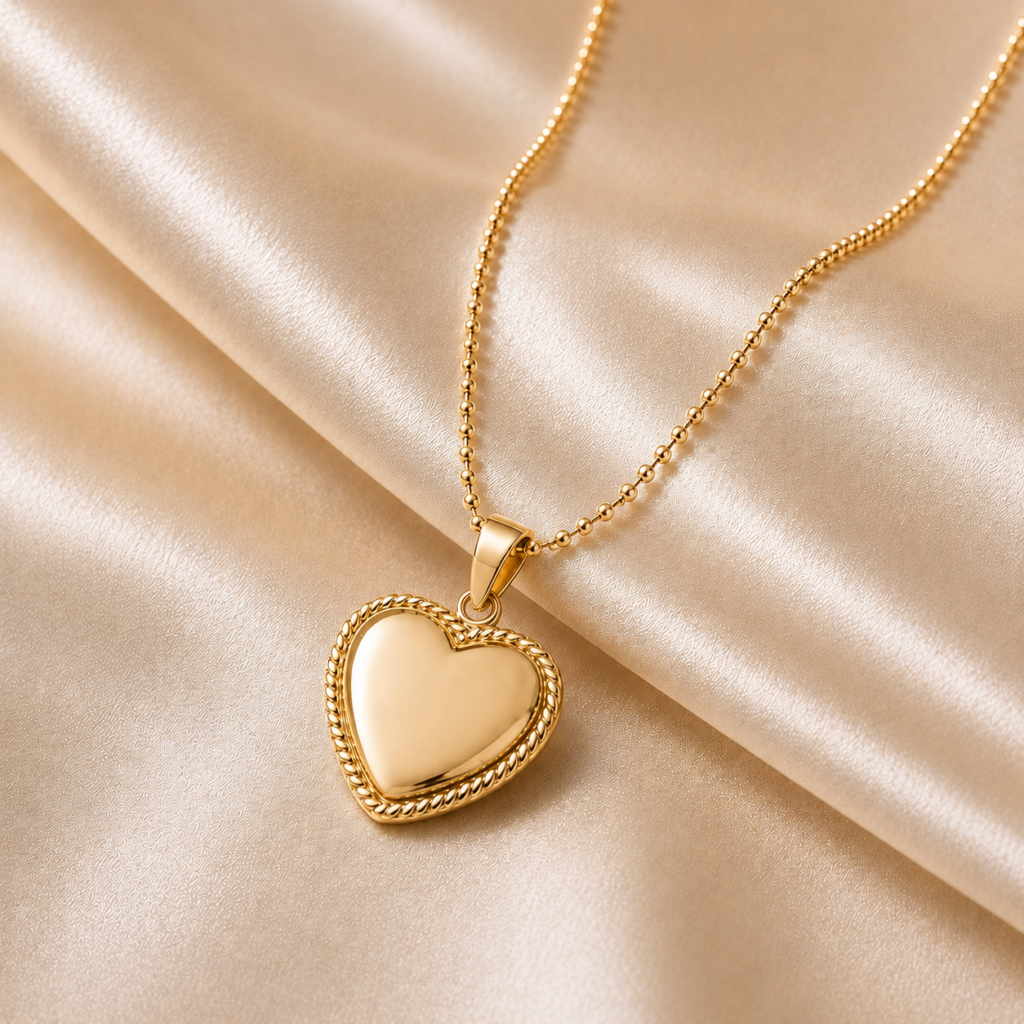 Kette "Amore" aus 925 Sterling Silber, goldplattiert, mit Gravur