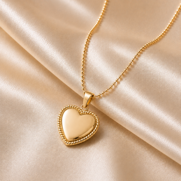 Kette "Amore" aus 925 Sterling Silber, goldplattiert, mit Gravur