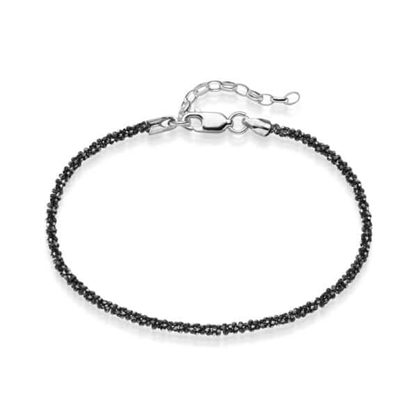 Alternative view of Basicarmband „Twisted“ aus rhodiniertem 925er Sterling Silber