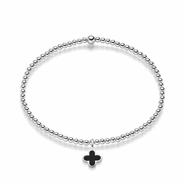 Alternative view of Kugelarmband „New York“ mit Onyx aus 925er Sterling Silber