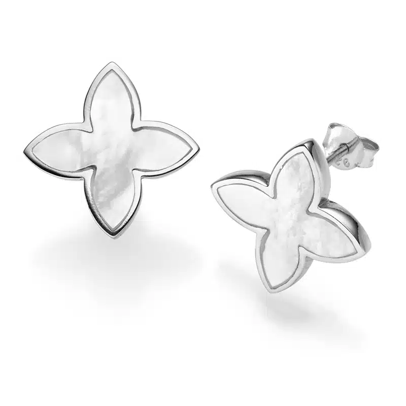 Ohrringe "Coslada" aus 925 Sterling Silber mit Perlmutt