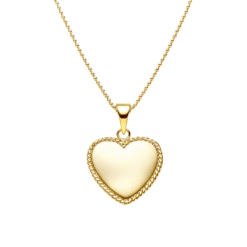 Kette "Amore" aus 925 Sterling Silber, goldplattiert, mit Gravur