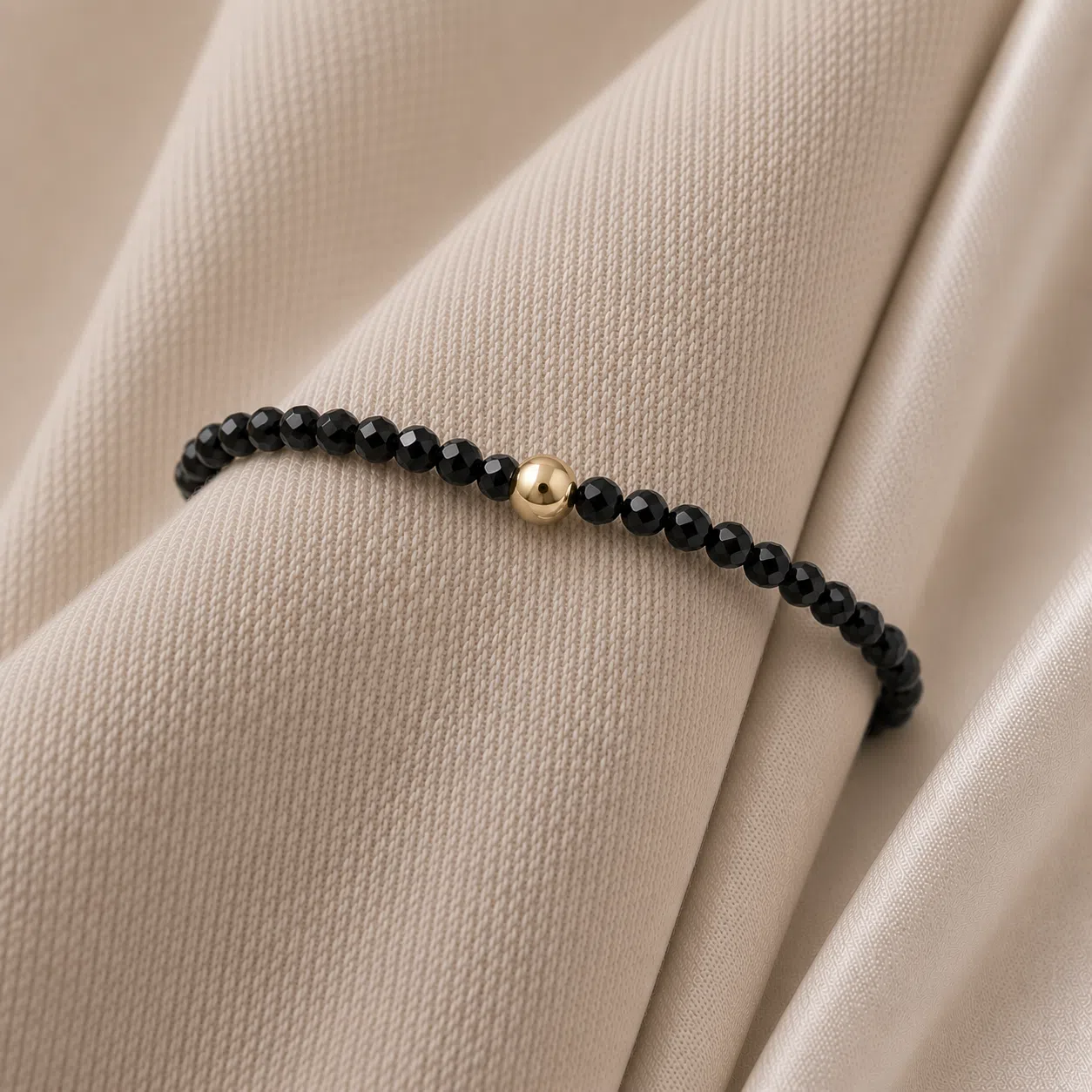 Kugelarmband "Tiara" Edelstein mit 925 Sterling Silber, goldplattiert