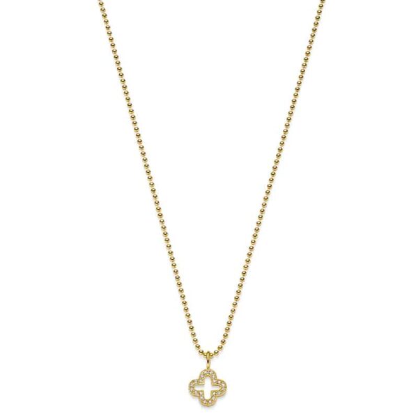 Kette "Florentine Caro" aus 925 Sterling Silber, goldplattiert, mit Zirkonia
