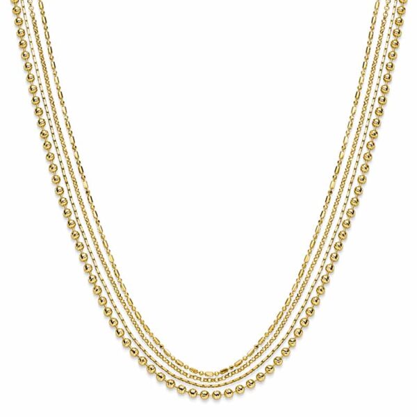 Alternative view of Kette "FourSeasons" aus 925 Sterling Silber, goldplattiert