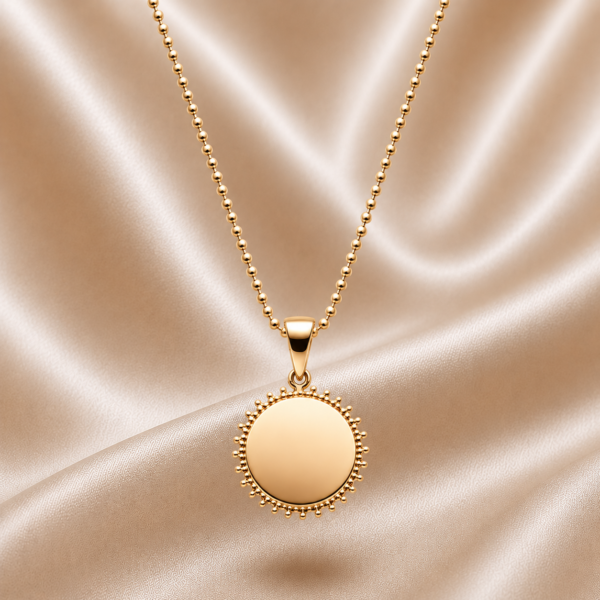 Kette „Bold“ aus 925 Sterling Silber, goldplattiert, mit Gravur