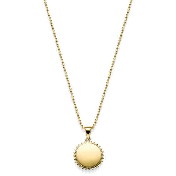 Kette „Bold“ aus 925 Sterling Silber, goldplattiert, mit Gravur