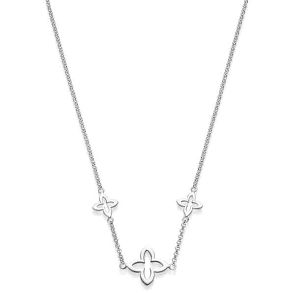 Kette "Coslada" 3er-Blumenmotiv aus 925 Sterling Silber