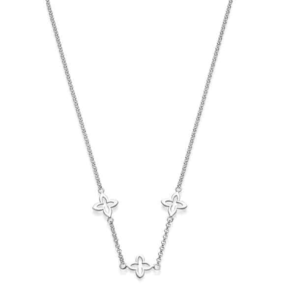 Kette „Coslada Mini“ mit 3er-Blume aus 925er Sterling Silber
