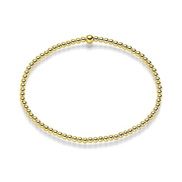 MEN Kugelarmband „Zoe“ aus 925er Sterling Silber, goldplattiert, 3 mm