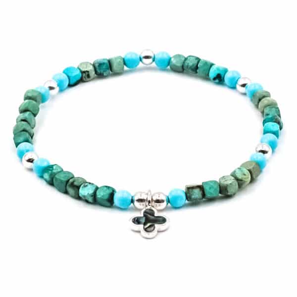 Kugelarmband "Juan" Edelstein mit 925 Sterling Silber