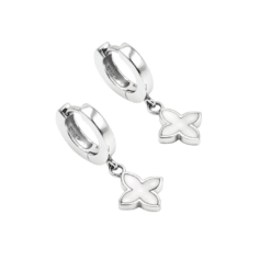 Ohrringe Klappcreolen Coslada Perlmutt 925 Sterling Silber