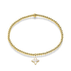 Alternative view of Kugelarmband Coslada Perlmutt 925 Sterling Silber goldplattiert