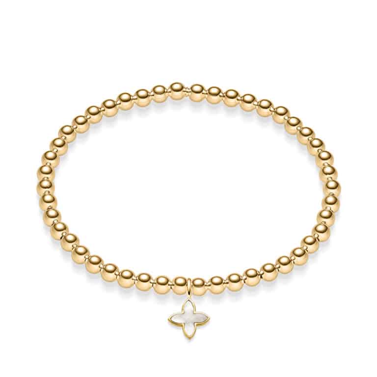 Einzelstück Kugelarmband Aus Sterling Silber 925 – Vergoldete Planetenkette, Handgefertigtes Unikat