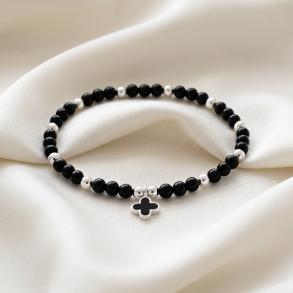 MEN Kugelarmband „Positano“ mit Edelstein aus 925er Sterling Silber