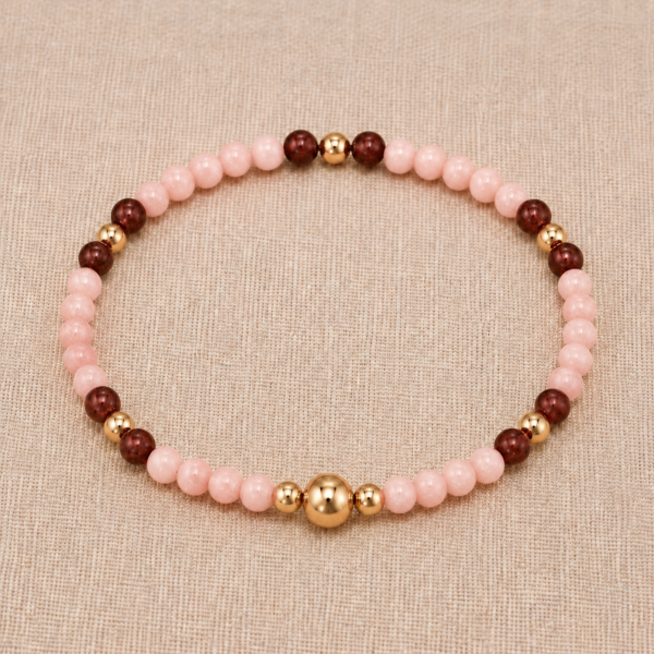 Alternative view of Kugelarmband Antibes Edelstein mit 925 goldplattiert