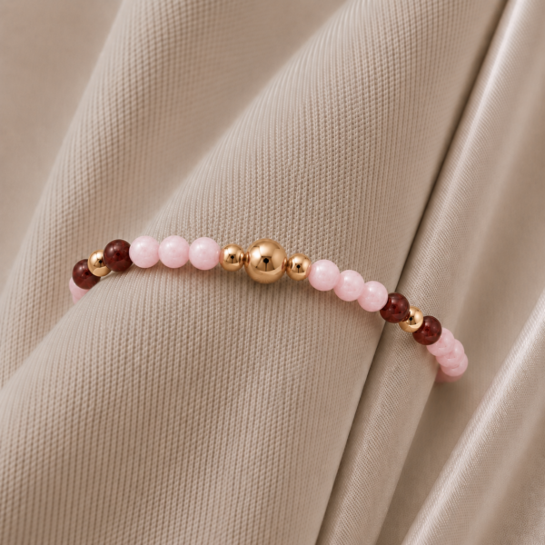 Kugelarmband "Antibes" Edelstein mit 925 goldplattiert