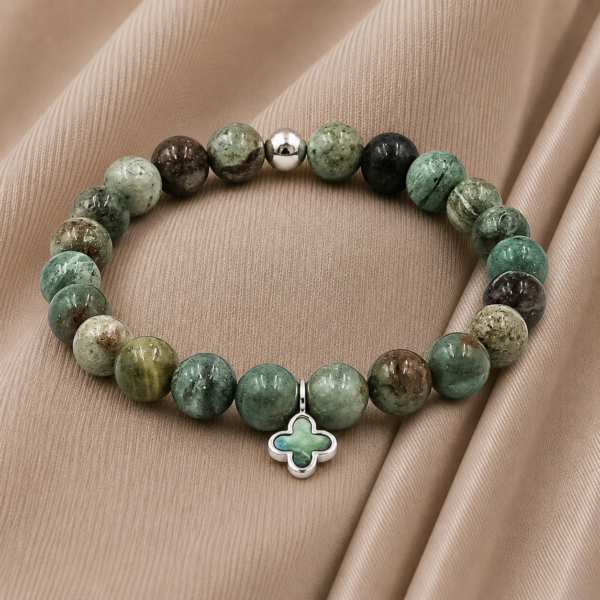 Kugelarmband Arezzo Edelstein mit 925 Sterling Silber
