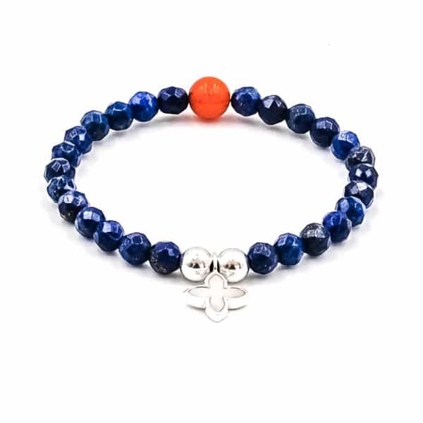 Kugelarmband Dila Edelstein mit 925 Sterling Silber