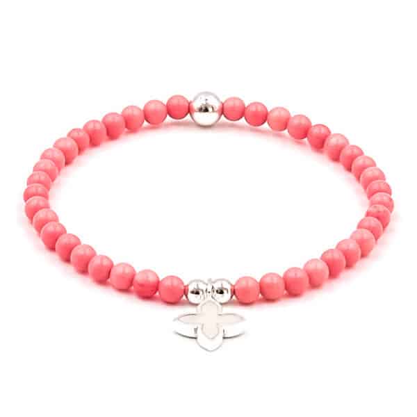 Kugelarmband Strada Edelstein mit 925 Sterling Silber