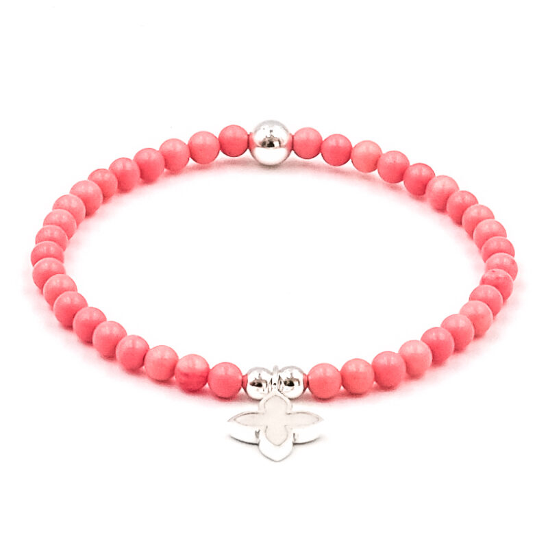 Kugelarmband Strada Edelstein mit 925 Sterling Silber