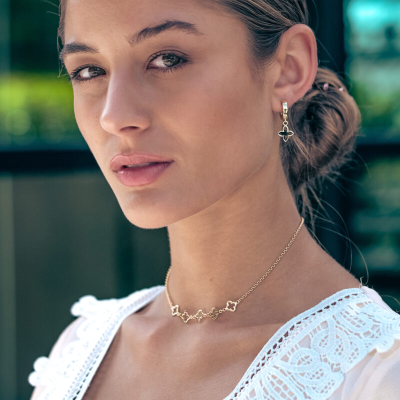 Alternative view of Chokerkette "Sarah" aus 925 Sterling Silber, goldplattiert