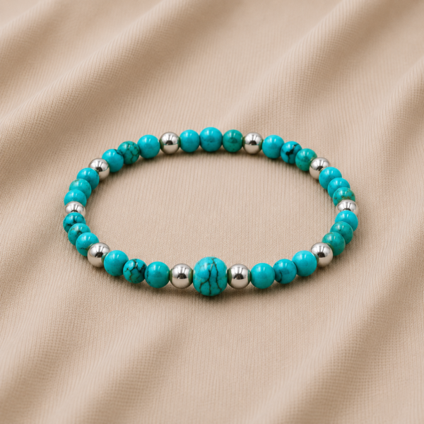 Kugelarmband Ferrara Edelstein mit 925 Sterling Silber