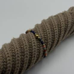 Kugelarmband „St. Tropez“ mit Edelstein aus 925er Sterling Silber, goldplattiert