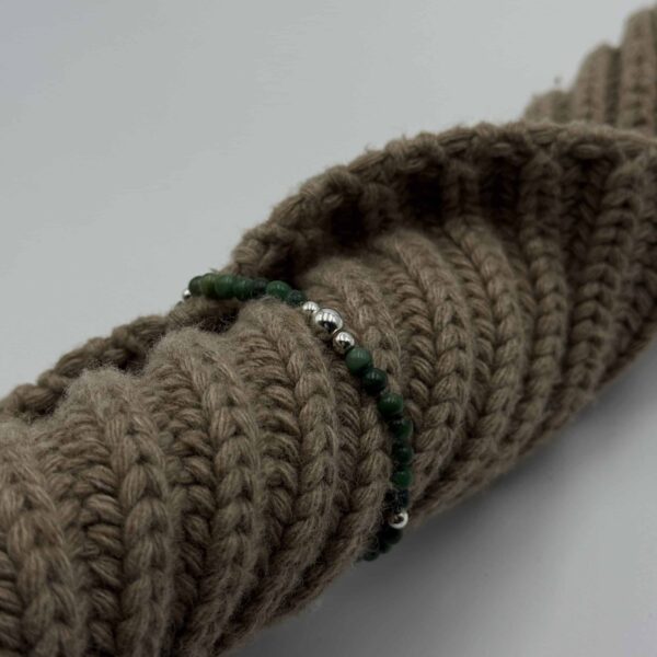 MEN Kugelarmband „Bente“ mit Edelstein aus 925er Sterling Silber