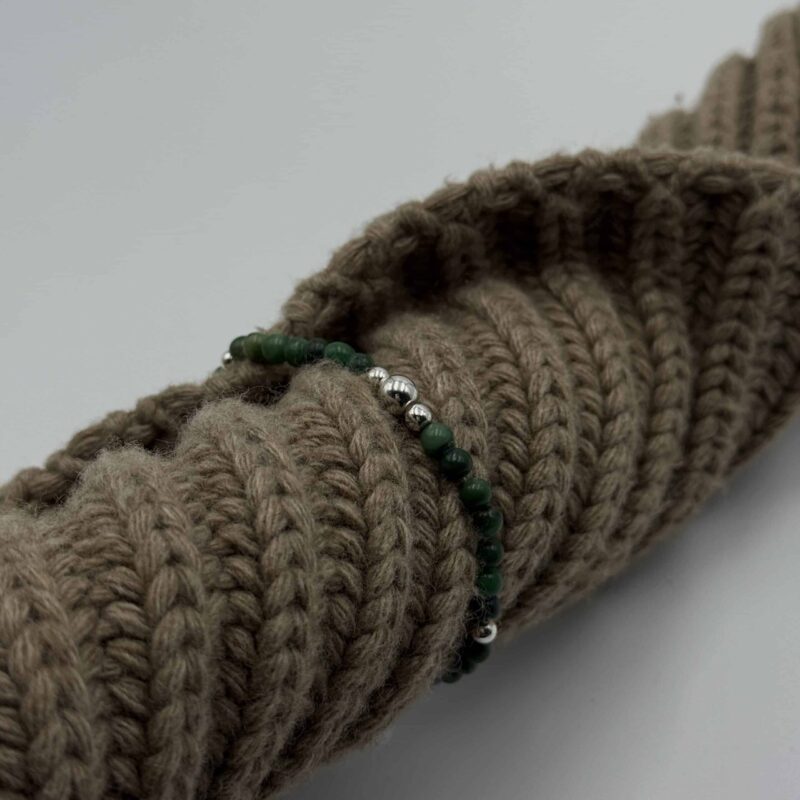 MEN Kugelarmband „Bente“ mit Edelstein aus 925er Sterling Silber