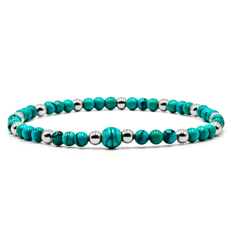 Kugelarmband Ferrara Edelstein mit 925 Sterling Silber