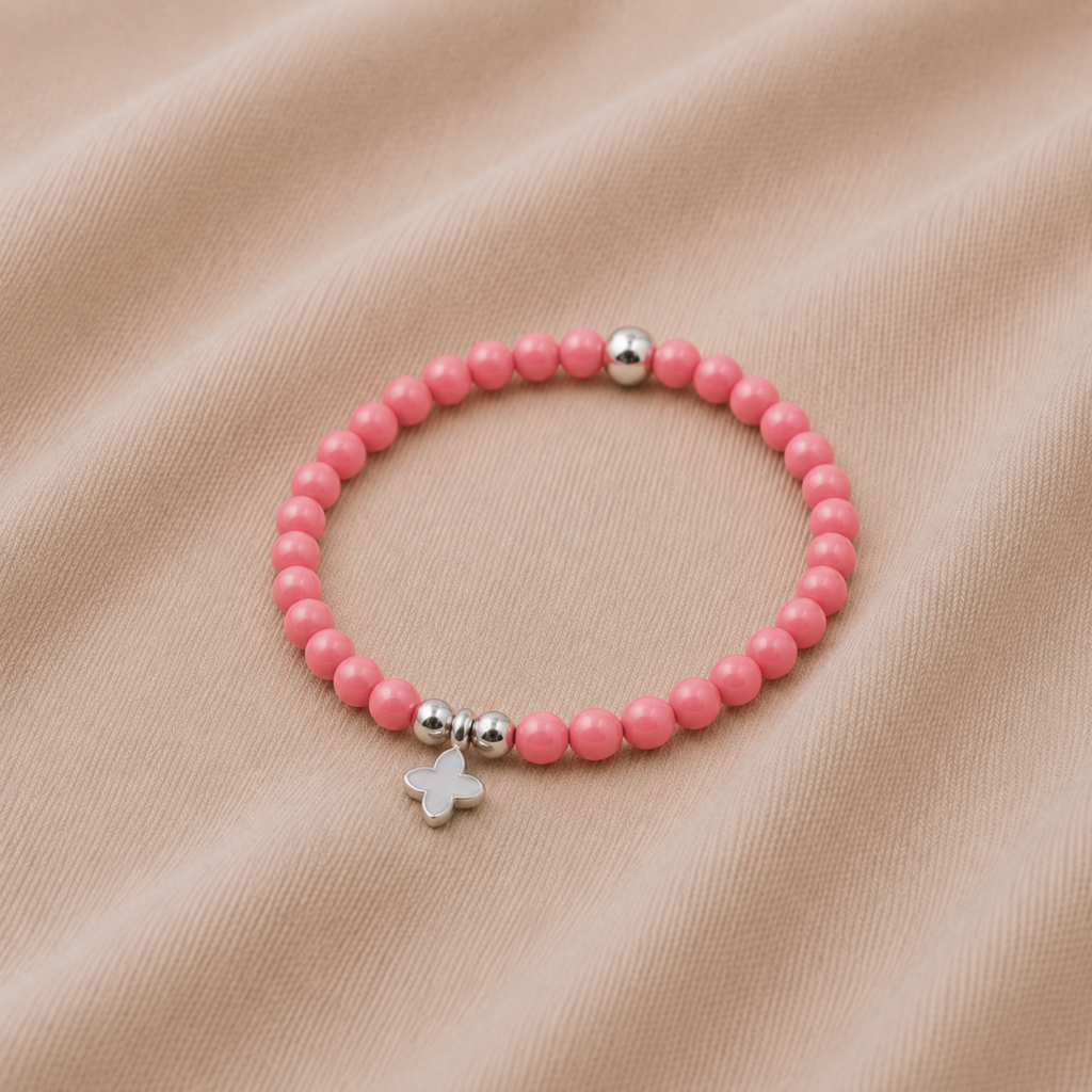 Kugelarmband Strada Edelstein mit 925 Sterling Silber