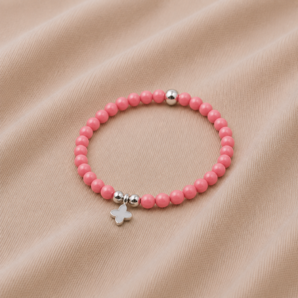 Kugelarmband Strada Edelstein mit 925 Sterling Silber