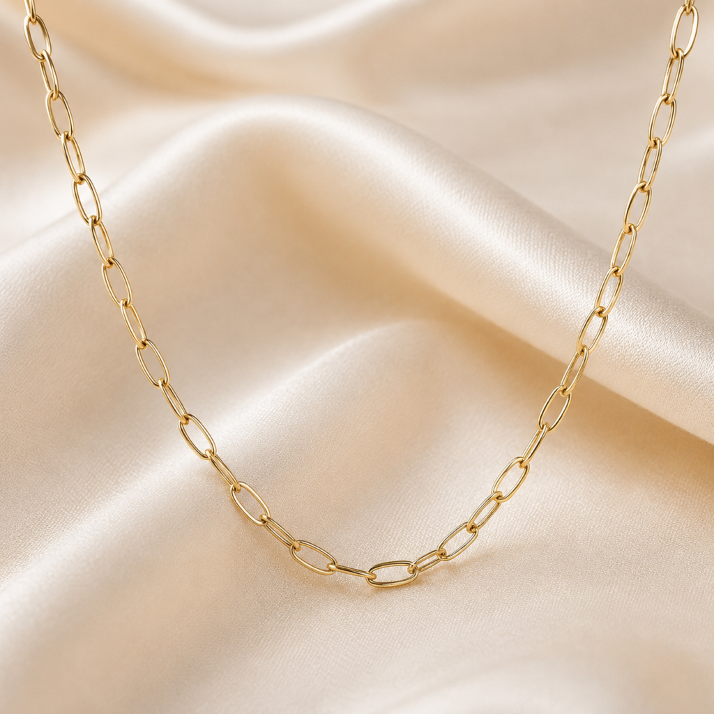 Kette "Aminata" aus 925 Sterling Silber, goldplattiert