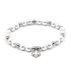 Kugelarmband Flora Perlen mit 925 Sterling Silber