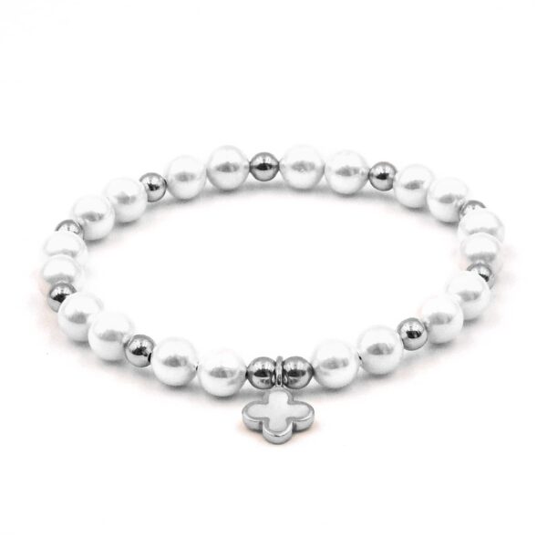 Kugelarmband Flora Perlen mit 925 Sterling Silber