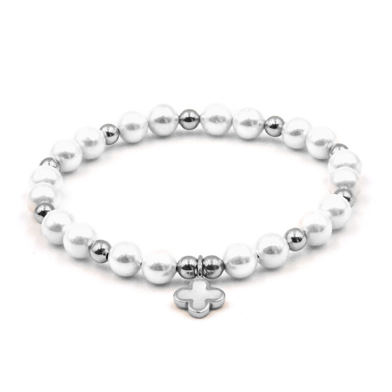 Kugelarmband Flora Perlen mit 925 Sterling Silber