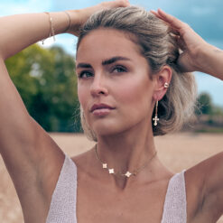 Alternative view of Ohrringe Montreal 925 Sterling Silber goldplattiert