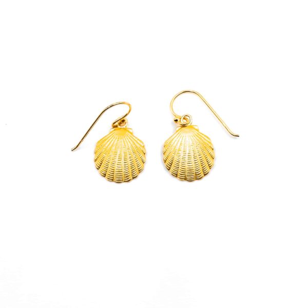 Ohrringe "Guscio" aus 925 Sterling Silber, goldplattiert