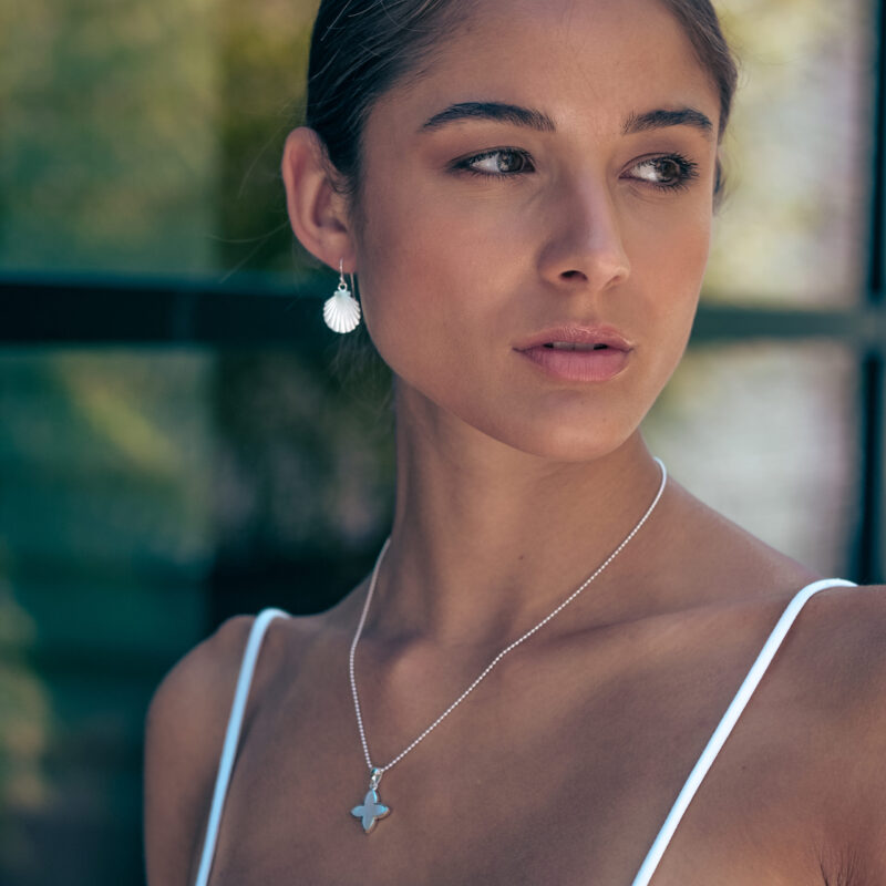 Alternative view of Kette "Coslada" aus 925 Sterling Silber mit Perlmutt