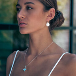 Alternative view of Ohrringe Ohrhänger Muschel Guscio 925 Sterling Silber