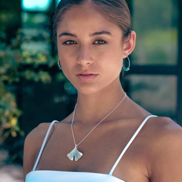 Alternative view of Kette "Ginkgo Ginco" aus 925 Sterling Silber