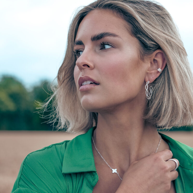 Alternative view of Ohrringe Creolen Amelia 925 Sterling Silber