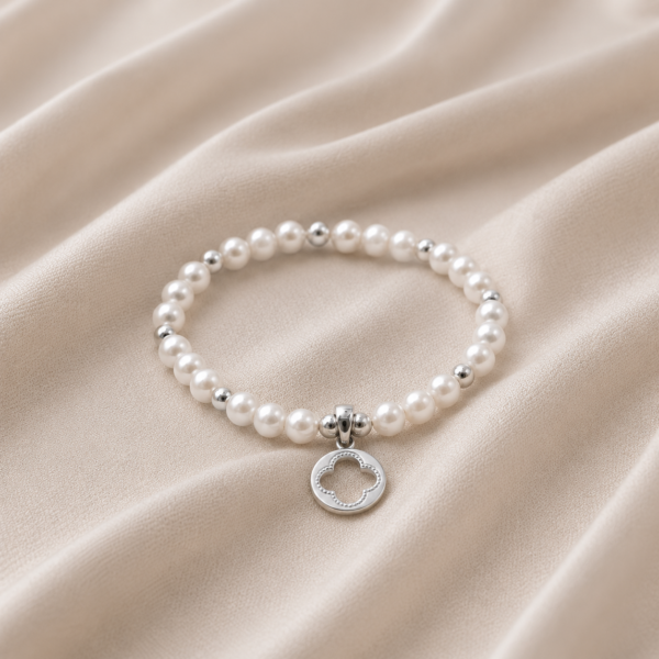 Kugelarmband Dahlia Perlen mit 925 Sterling Silber