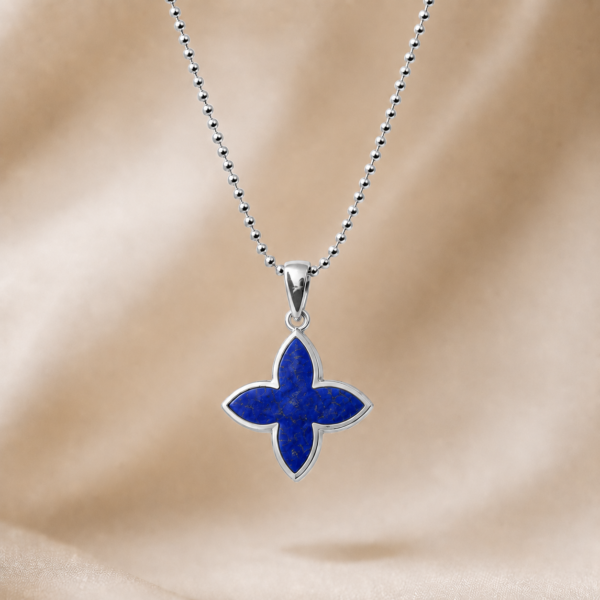 Kette "Coslada" aus 925 Sterling Silber mit Lapis